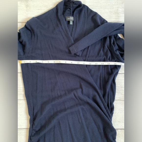 The Limited Navy Blue Long Sleeve Wrap Sweater in Size M - Picture 8 of 8